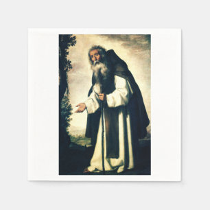 St. Anthony the Great Luminous Desert Father Napkin