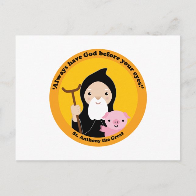 St. Anthony the Great Postcard (Front)