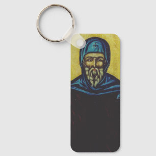 St. Anthony the Great Traditional Orthodox Art  Key Ring