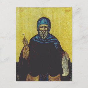 St. Anthony the Great Traditional Orthodox Art Postcard