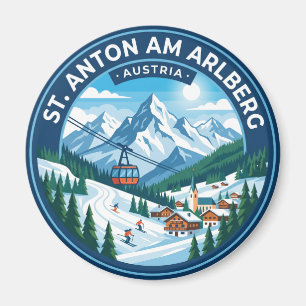 St. Anton am Arlberg Austria Magnet