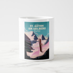 St. Anton am Arlberg ski Austria Large Coffee Mug