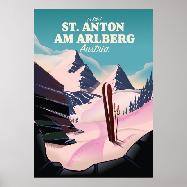 St. Anton am Arlberg ski Austria Poster (Front)
