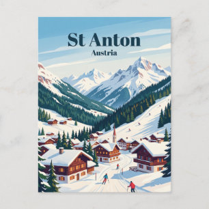 St Anton, Austria Postcard