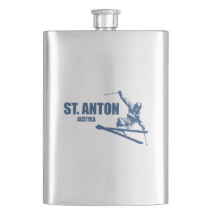 St. Anton Austria Skier Hip Flask
