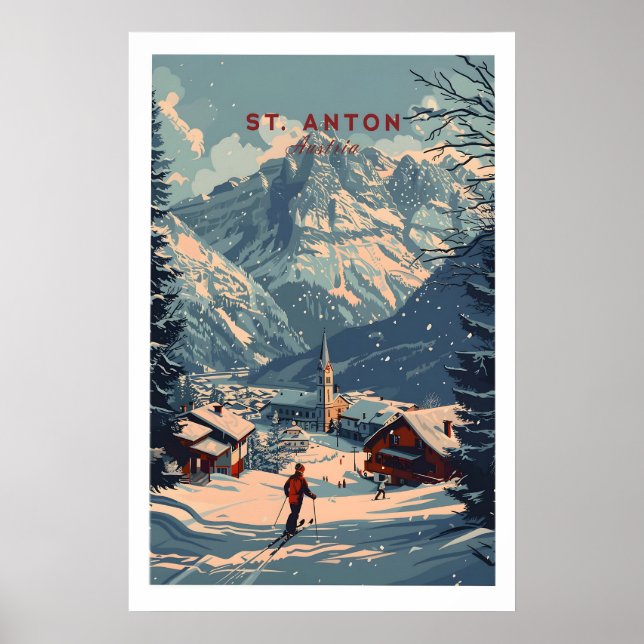 St Anton Print Austria 1 (Front)