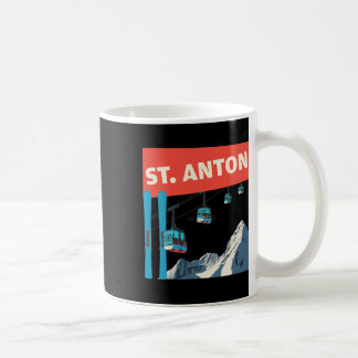 St. Anton Skiing - Retro St. Anton Ski Coffee Mug