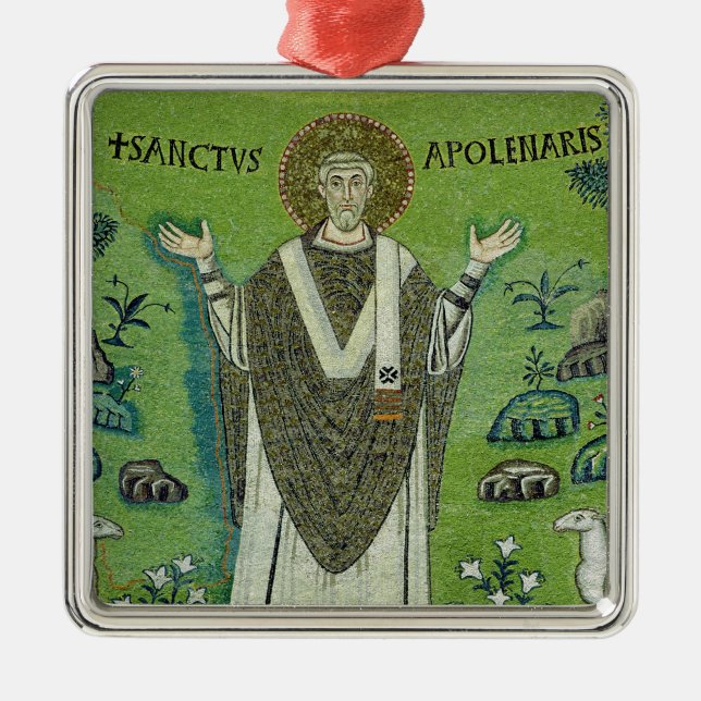 St. Apollinare Metal Tree Decoration (Front)