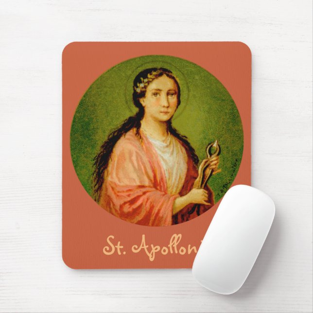 St. Apollonia (BLA 001) Vertical Mouse Mat (With Mouse)
