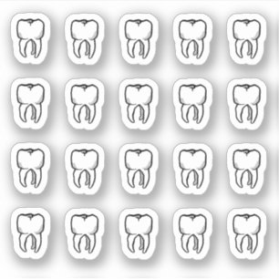 St. Apollonia's Teeth - 20 Tooth Stickers