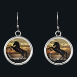 St Ariel Archangel Earrings<br><div class="desc">Featuring a Wild Horse & designed by Princess Fanny Magnificat V,  these Bərakhah Wear earrings are just what you need to complete your attire... Thank you for shopping Bərakhah Wear! St Ariel Archangel,  ORA PRO NOBIS</div>