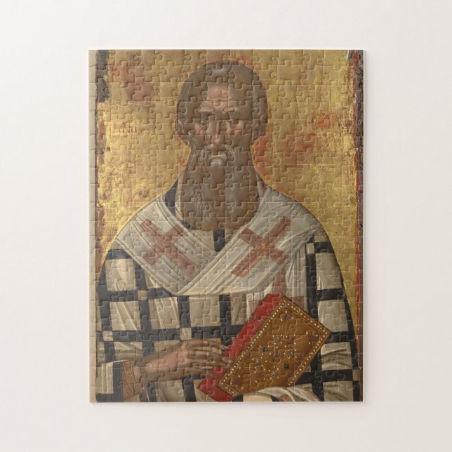 St. Athanasius Orthodox Christian Icon Jigsaw Puzzle (Vertical)
