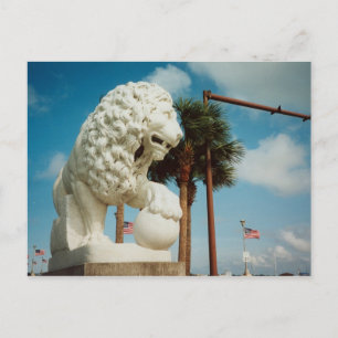 St. Augstine Florida Bridge of Lions Postcard Art