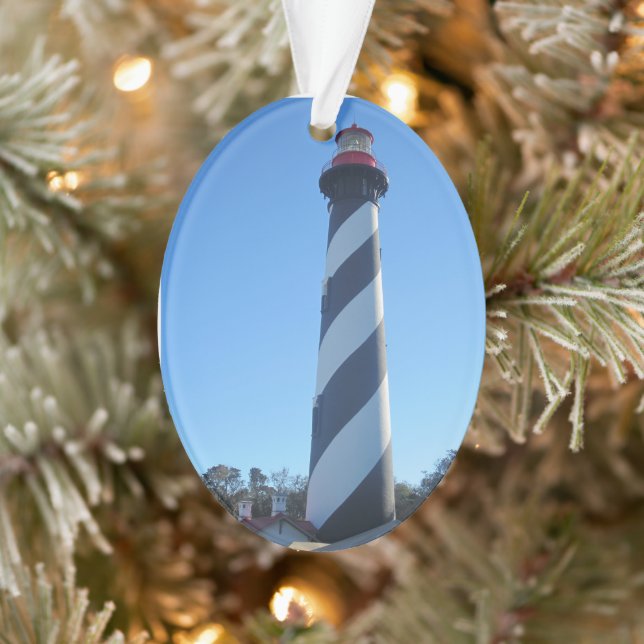 St Augstine Lighthouse on a Christmas  Ornament (Tree)