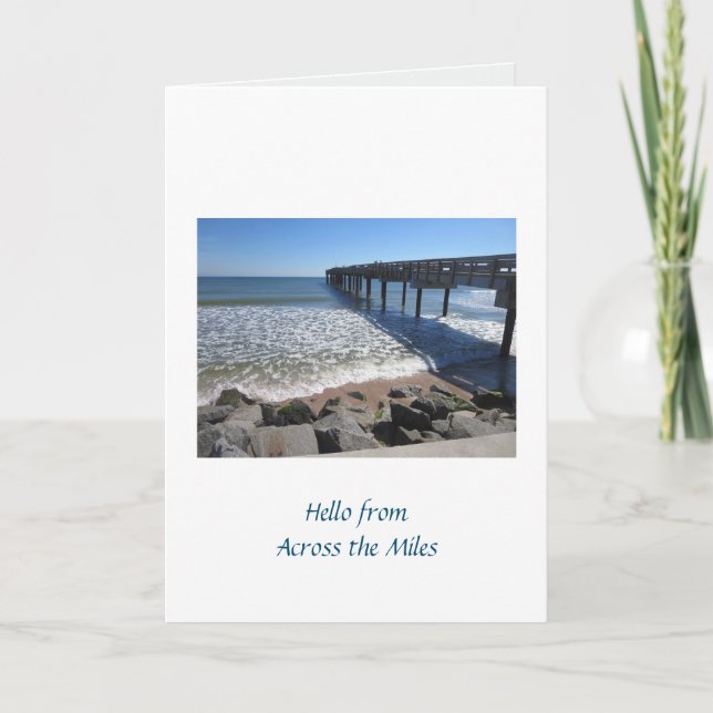 St. Augustine Across the MilesFolded Greeting Card (Front)