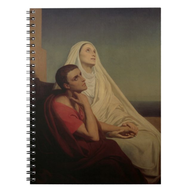 St. Augustine and his mother St. Monica, 1855 Notebook (Front)