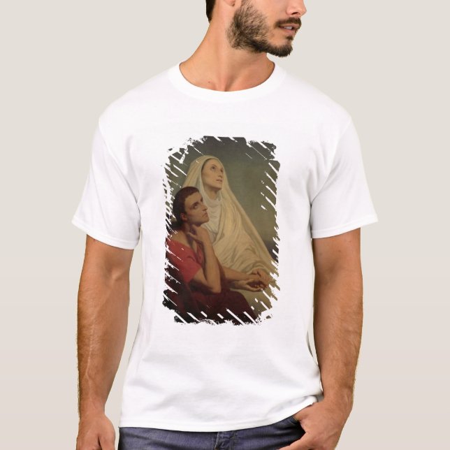 St. Augustine and his mother St. Monica, 1855 T-Shirt (Front)