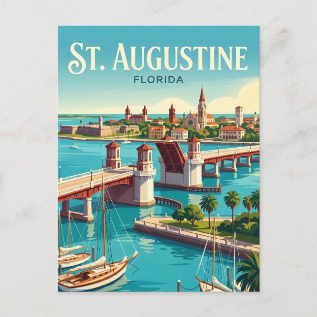 St. Augustine Bayfront USA Postcard (Front)