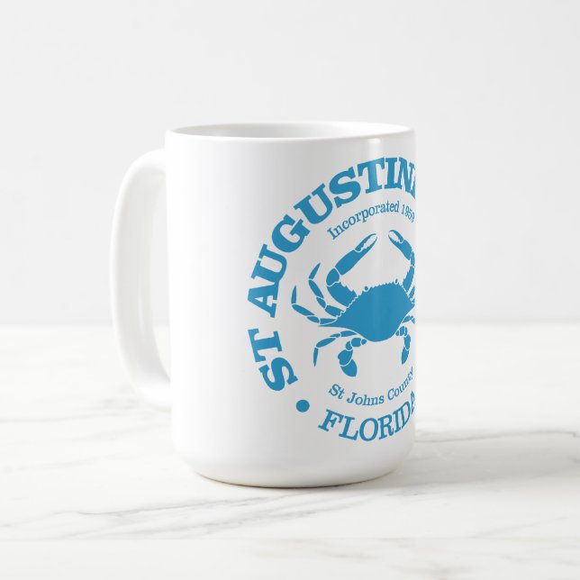 St Augustine Beach (crab) Coffee Mug (Front Left)