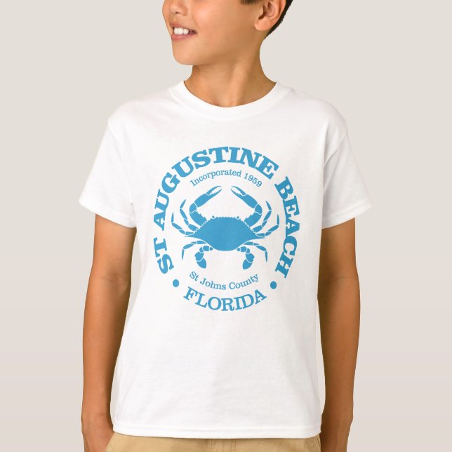 St Augustine Beach (crab) T-Shirt (Front)