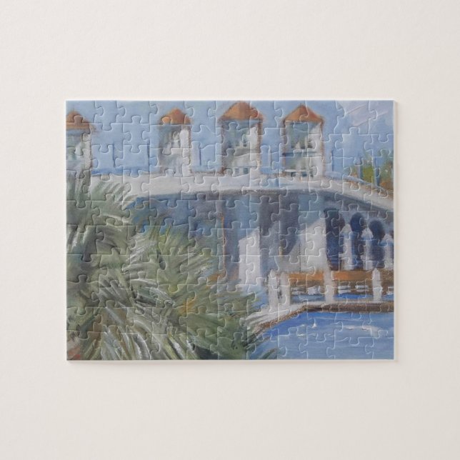 St Augustine Bridge of Lions Jigsaw Puzzle (Horizontal)