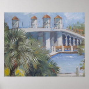 St Augustine Bridge of Lions Poster