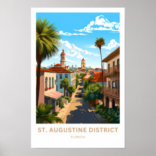 St. Augustine District Florida Travel Print