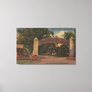 St. Augustine, FL - Fountain of Youth Entrance Canvas Print