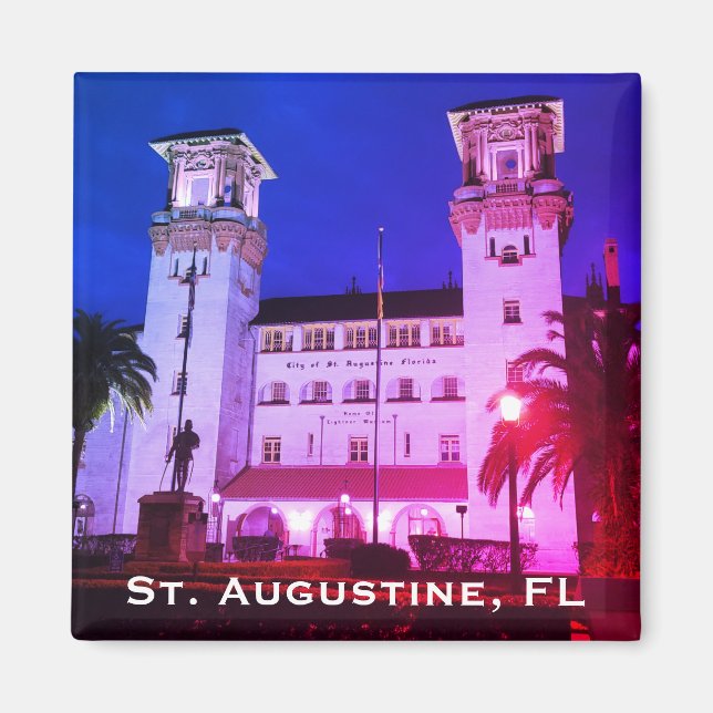 St. Augustine, FL - Hotel Alcazar Magnet (Front)