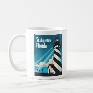 St. Augustine FL - Lighthouse on Anastasia Island Coffee Mug