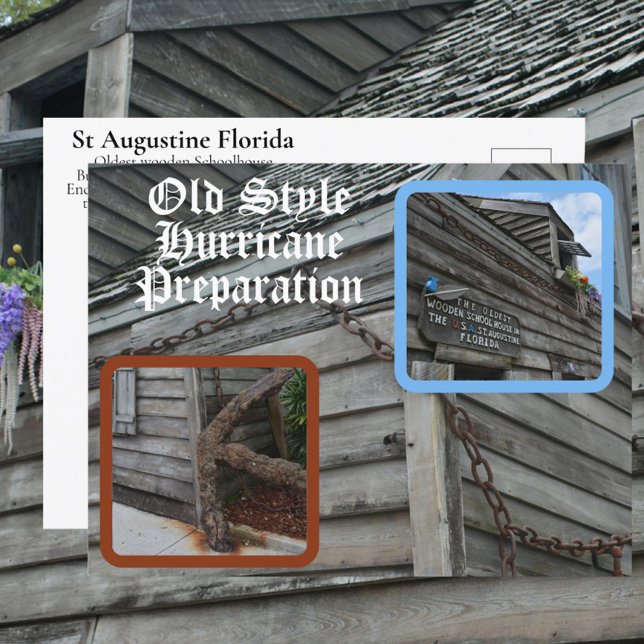 St Augustine FL Oldest Wooden Schoolhouse Postcard (Creator Uploaded)