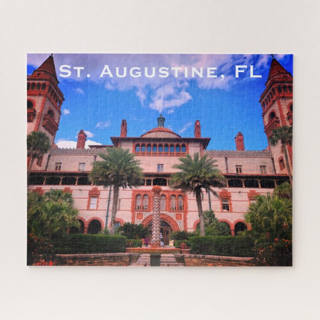 St. Augustine, FL - Ponce de Leon Hotel Jigsaw Puzzle (Horizontal)
