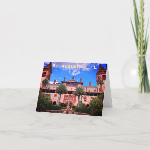 St. Augustine, FL - Ponce de Leon Hotel Thank You Card