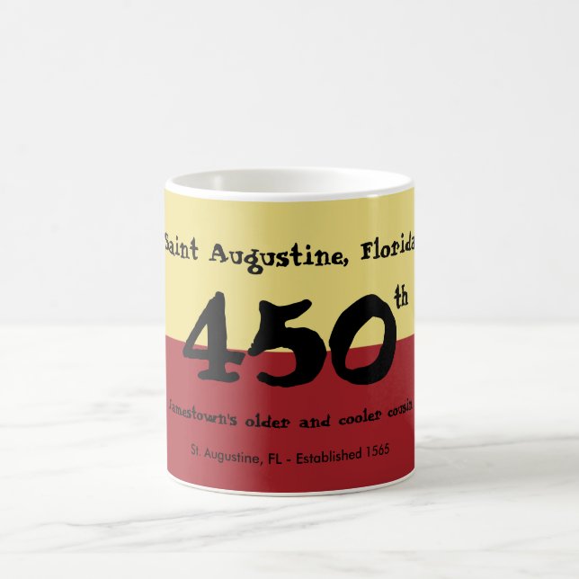 St. Augustine, Florida - 450th - older & cooler Coffee Mug (Center)