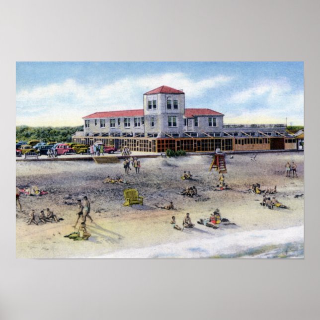 St Augustine Florida Beach Scene Poster (Front)