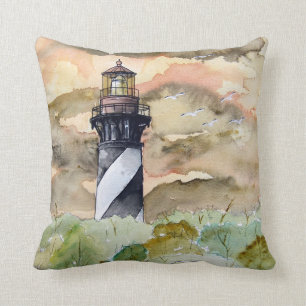 St Augustine Florida Lighthouse lighthouses pillow