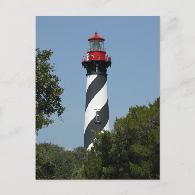 St. Augustine Florida Lighthouse Postcard (Front)