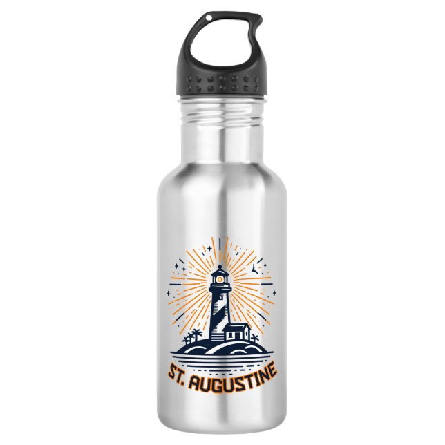 St. Augustine Florida Lighthouse Sunrise 532 Ml Water Bottle (Front)