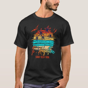 St Augustine Florida Palm Beach Surfboard Vacation T-Shirt