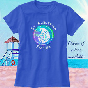 St. Augustine Florida Pretty Nautilus Seashell T-Shirt