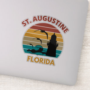 St Augustine Florida Retro Sunset Design