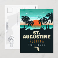 St. Augustine Florida Retro Sunset Souvenirs 60s