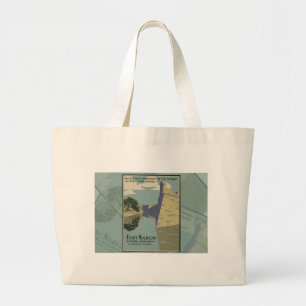 St. Augustine Florida Spanish Fort Marion Poster Large Tote Bag