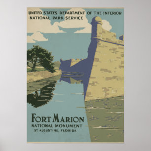 St. Augustine Florida Spanish Fort Poster