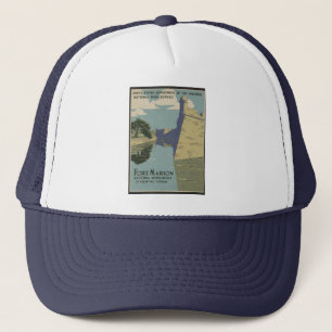 St. Augustine Florida Spanish Fort Poster Trucker Hat