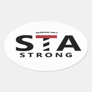 St. Augustine, Florida - STA STRONG Oval Sticker