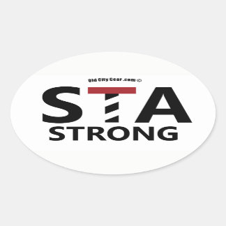St. Augustine, Florida - STA STRONG Oval Sticker