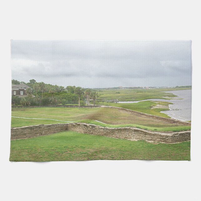 St. Augustine Florida Tea Towel (Horizontal)