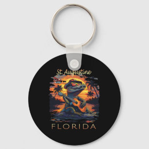 St. Augustine Florida Vacation Cute Alligator Key Ring