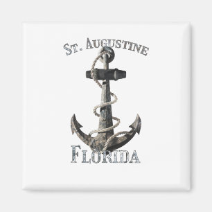 St. Augustine Florida Vacation Nautical Anchor Sai Magnet